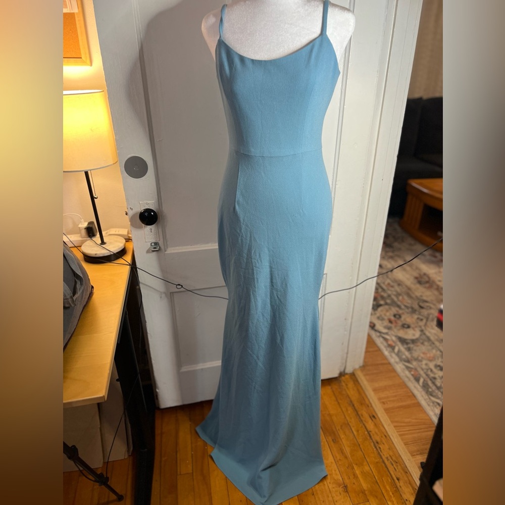 Dress the Population Light Blue Maxi Dress
